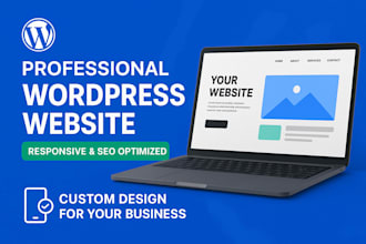 design a professional and responsive wordpress website