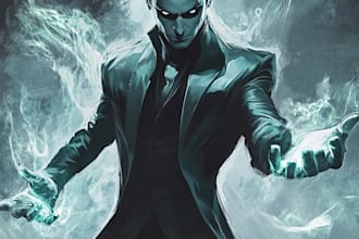 do comic book illustration graphic novel dark art superhero