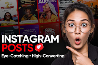 design instagram posts, stories, and ad creatives