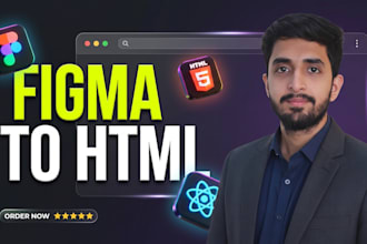 convert figma to HTML, tailwind CSS, or react with pixel perfect design