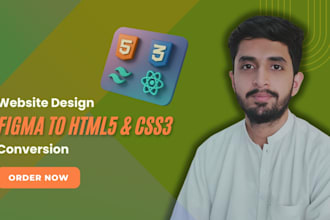 convert your figma design to responsive HTML5 and css3