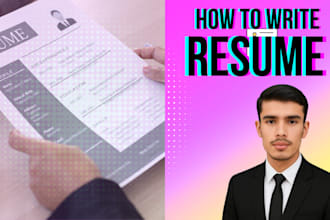 write a professional ats CV and resume maker and cover letter