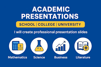 design  professional school, college and university presentation with impact