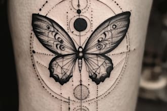 make minimal tattoo design