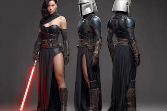 create star wars and sci fi illustration
