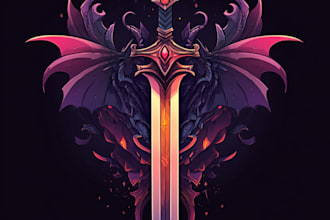 design unique medieval, fantasy, rpg, mmorpg game logo