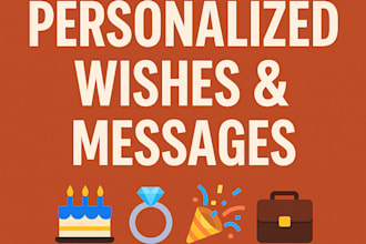 write personalized wishes and messages for any occasion