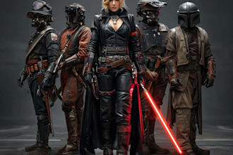 draw your star wars sci fi character art