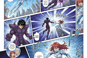 draw a unique style, like a professional comic manga artist