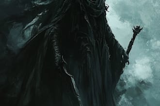 do fantasy horror character for you