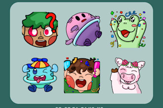 handdraw twitch and discord emotes