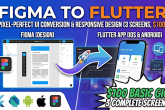 convert figma to flutter ui code for android and ios app