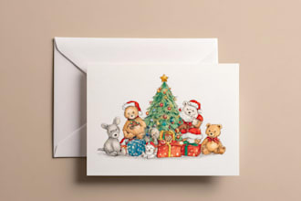 design custom greeting cards, christmas, kids birthday invitation cards