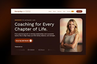 design consultation coaching website for a life coach, speaker, or trainer