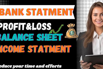 prepare profit and loss, balance sheet and reconciliation