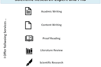 write, edit and format academic, scientific or research content professionally