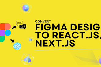 convert figma design to nextjs code and create website