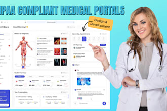 develop a secure hipaa compliant patient portal and medical CRM