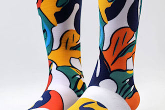 make a custom and pattern socks design