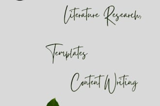 do literature related research, analysis, and summaries