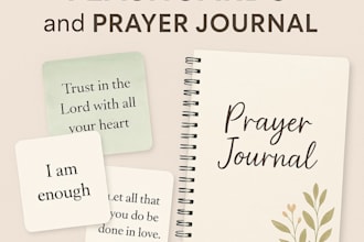 design printable affirmation cards scripture flashcards and prayer journal