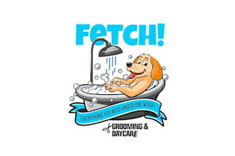 design exceptional grooming and day care logo