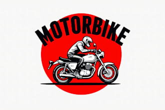 make an amazing racing esport bike logo design for your business