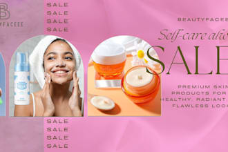 design a luxury skincare shopify store, beauty website, skincare ecommerce