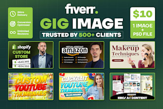 design high converting fiverr gig image and gig thumbnail
