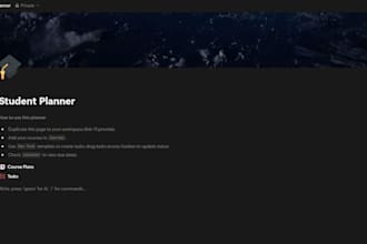 design custom notion templates, dashboards, and productivity systems
