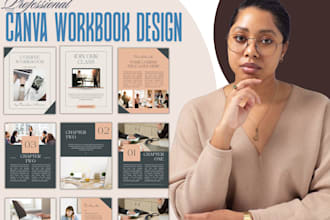 do professional branded PDF lead magnet, ebook and workbook on canva