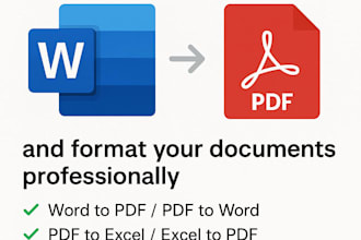 be your virtual assistant for ms office tasks