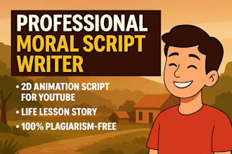 create an emotional life lesson moral story for youtube