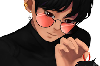 draw digital portrait art