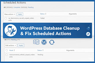clean scheduled actions for better performance