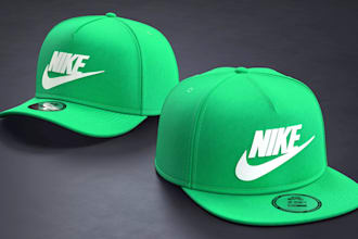 do hat and cap tech pack, bucket hat, trucker, dad cap with flat sketch design