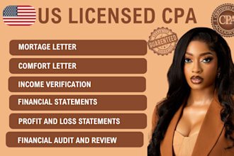 write CPA letter, CPA audit, CPA comfort letter, CPA income verification letter