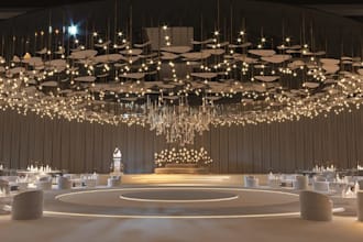 retouch 3d wedding event decor,interior design, wedding theme,curtain,skp render