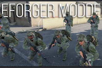 create custom arma reforger mods, scripts for unique gameplay arma 3 retextures
