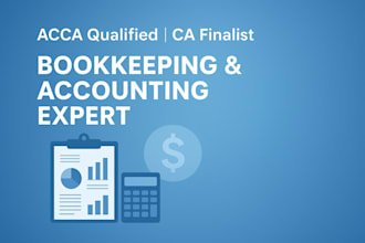 be your expert accountant and bookkeeper ,acca