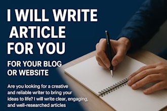 write engaging bangla or english blog posts and articles for you