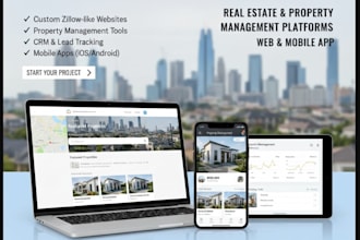 build your real estate website and app like zillow, property management app