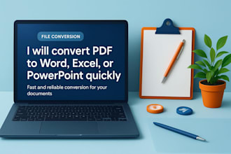 convert PDF to word, excel, or powerpoint quickly