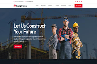 design redesign contractor website plumber handyman wordpress website SEO setup