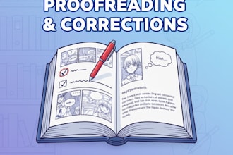 proofread you manga , manhwa or comics