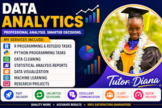 do r programming, rstudio, python, and data analysis tasks