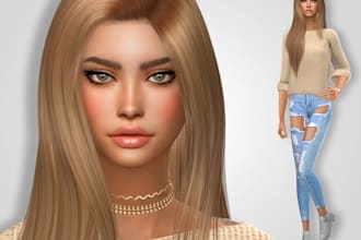 create sims 4 custom character realistic sim unique avatar design in create sim