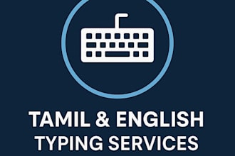do accurate tamil typing tamil data entry book typing PDF to word conversion