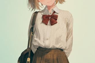 anime character, fanart, and original character