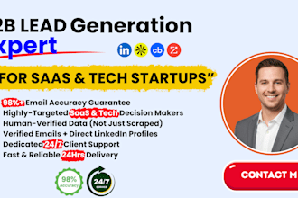 do b2b lead generation for saas and tech startups